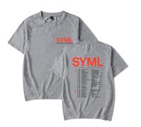 SYML Merch The Nobody Lives Here Tour - Camiseta unisex de manga corta para hombre y mujer, gris, XL