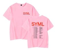 SYML Merch The Nobody Lives Here Tour - Camiseta unisex de manga corta para hombre y mujer, rosa, XXL