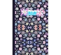 Symmetrical Snowflake Flowers Image: The symmetrical snowflake flowers are designed on the hardcover notebook. Thin lines on cream paper for writing 140 pages, 5.5 x 8.5 inches.