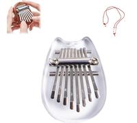 Symmetry Finger Thumb Piano, 8 Key exquisite Finger Thumb Piano, Kalimba Thumb Piano, Finger Piano, Mini Thumb Piano, Piano Gift for Kids Adult Beginne (1pcs,F)