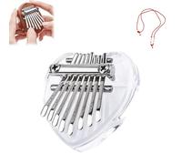 Symmetry Finger Thumb Piano, 8 Key exquisite Finger Thumb Piano, Kalimba Thumb Piano, Finger Piano, Mini Thumb Piano, Piano Gift for Kids Adult Beginne (1pcs,H)