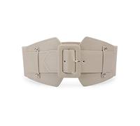 SYMOL Cinturón Ancho Elástico Para Mujer, Cintura 70cm-160cm Cinturón Cinturón Retro Con Hebilla Gruesa Cinturón Ancho Cinturón Para Vestidos Abrigos 7.5cm de Ancho (cintura:65-80cm, albaricoque)