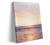 Sympathy Gift Death Is Nothing At All Quote Wall Art Canvas Print for Living Room Memorial Loss of Loved One Home Decor Art(Framed,08x12inch(20x30cm))