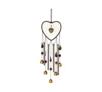 Sympathy Wind Chimes for Outdoors, Heart Shape Dream Catcher Unique Windchimes in Memory