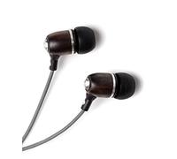 Symphonized Bling Premium - Auriculares intraurales de Madera auténtica con Aislamiento de Ruido con micrófono y Cable de Nailon (Gris)