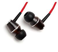 Symphonized XTC Premium - Auriculares in-Ear con micrófono (Madera), Color Rojo