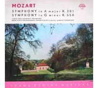 Symphony In A Major K.201 / Symphony In G Minor K.550 // Czech Philh. Orch. / Brno State Philh. Orch. - Cond. Martin Turnovsky - Mozart* LP