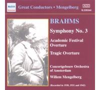 Symphony No. 3 (Mengelberg, Concertgebouw of Amsterdam) (CD) Album