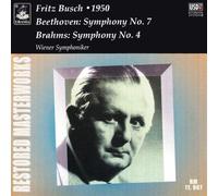Symphony No. 7/Symphony No. 4 (Busch, Vienna So) by Beethoven/Brahms (2003-06-17)