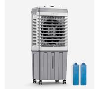 Symphony Ventus 35T Climatizador Evaporativo, Gris, 35 L, 80 W, 3 Velocidades, Función Swing, Flujo del Aire 3000 m³/h, Motor Optimizado, Silencioso, Cobertura 50 m²