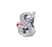 Symretie Colgante de letra S de plata 925 para mujeres con patrón de estrella de mar, compatible con pulseras y collares de estilo Pandora y europeo. Adecuado para mujeres y niñas.