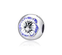 Symretie Colgante de plata 925 para pulseras o collares, compatible con diseños Pandora y europeos. Adecuado para mujeres y niñas.