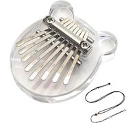 Symtmetry Symmetry Finger Thumb Piano,8 Key Exquisite Finger Thumb Piano,Portable thumb piano,Marimba Musical Good Accessory Pendant Gift,Piano Gift for Kids Adult (Crystal Bear)