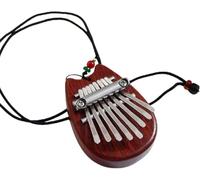 Symtmetry Symmetry Finger Thumb Piano,8 Key Exquisite Finger Thumb Piano,Portable thumb piano,Marimba Musical Good Accessory Pendant Gift,Piano Gift for Kids Adult (Wood Monster)