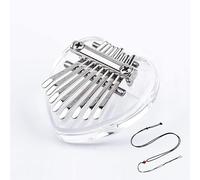 Symtmetry Symmetry Finger Thumb Piano,8 Key Exquisite Finger Thumb Piano,Portable thumb piano,Marimba Musical Good Accessory Pendant Gift,Piano Gift for Kids Adult (Crystal Heart)