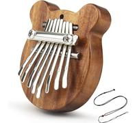 Symtmetry Symmetry Finger Thumb Piano,8 Key Exquisite Finger Thumb Piano,Portable thumb piano,Marimba Musical Good Accessory Pendant Gift,Piano Gift for Kids Adult (Wood Bear)