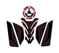 SYMWBD Adhesivo Protector De Depósito De Combustible Lateral para Motocicleta para Kawasaki Z750 Z 750 Z1000 Z 1000 Protector De Depósito Almohadillas para Tanque de Combustible gasolin(Rojo)