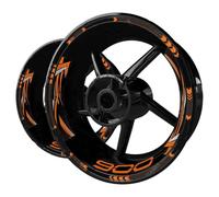 SYMWBD Calcomanías Decorativas para Llantas Adhesivo para Llantas De Motocicleta para para Z900 para Z 900 Película Reflectante Papel con Rayas llanta de Pegatina