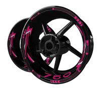SYMWBD Calcomanías Decorativas para Llantas Adhesivo Reflectante para Llantas De Motocicleta para para Z750 para Z 750 Pegatinas Reflectantes llanta de Pegatina