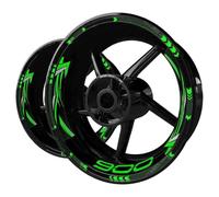SYMWBD Calcomanías Decorativas para Llantas Pegatinas Reflectantes para Llantas De Motocicleta para para Z900 para Z 900 Adhesivos A Rayas para llanta de Pegatina