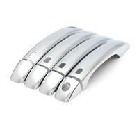 SYMWBD Cubierta Para Manija Puerta Coche Cubierta Para Manija De Puerta Auto Para S4 A5 2009-2012 2013 2014 2015 Molduras Decoración Carcasa Protectora Negro Brillante Exterior(Plata 1)