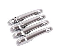 SYMWBD Cubierta Para Manija Puerta Coche Embellecedor De Cubierta Para Manijas Puerta Automóvil Para Chrysler 300 Y 300C 2005-2010 Cubiertas Acabado Tipo Fibra Carbono Exterior(Plata 1)