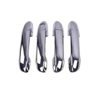 SYMWBD Cubierta Para Manija Puerta Coche Embellecedor Para Manija De Puerta Auto Para KIA, Para Cerato Para Spectra 2004-2009 Cubiertas Decorativas Plata Carcasa Protectora Exterior(Plata 1)