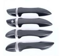 SYMWBD Cubierta Para Manija Puerta Coche Embellecedor Para Manija De Puerta Auto Para Toyota Para Corolla 2014-2018 Protectores Volante A La Derecha Adhesivo Decorativo Exterior(negro 1)