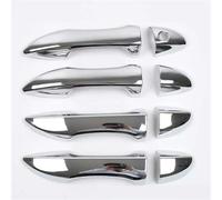 SYMWBD Cubierta Para Manija Puerta Coche Embellecedor Para Manija De Puerta Auto Para Toyota Para Corolla 2014-2018 Protectores Volante A La Derecha Adhesivo Decorativo Exterior(Plata 1)