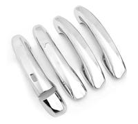 SYMWBD Cubierta Para Manija Puerta Coche Embellecedor Para Manija De Puerta Coche Para CLA GLC GLB A C E Clase Cubiertas Decorativas Plateadas Carcasa Protectora Accesorios Exterior(Plata 2)