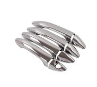 SYMWBD Cubierta Para Manija Puerta Coche Embellecedor Para Manija De Puerta Coche Para Hyundai I10 Para Grand X (2014-2019 2020) Protectores Exteriores Plata Cromada Exterior