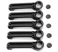 SYMWBD Cubierta Para Manija Puerta Coche Embellecedor Para Manijas De Puerta Auto Para Jeep Para Liberty Para Wrangler JK JKU 2007-2017 Decoración Protector Adhesivo Exterior(negro 2)