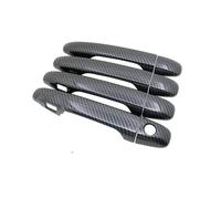 SYMWBD Cubierta Para Manija Puerta Coche Embellecedor Para Manijas De Puerta Para Subaru WRX STI 2015 2016 2017 2018 2019 2020 Sin Llave/Entrada Adhesivo Protector Exterior(negro 1)