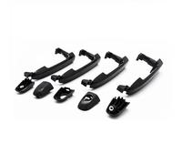 SYMWBD Cubierta Para Manija Puerta Coche Manija De Puerta Exterior Auto Para Hyundai Para Sonata 2006-2010, 2.4L, 3.3L Delantera Trasera Izquierda Derecha 4 Piezas Negras Exterior