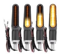 SYMWBD Intermitentes Intermitentes Universales Para Motocicleta, Delanteros O Traseros, Luces Indicadoras Moto De Señal De Giro Indicadores(Conjunto 1)
