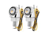 SYMWBD Intermitentes Luz Direccional Universal Para Motocicleta, Delantera O Trasera, Para Suzuki Para Para Aprilia. Intermitentes LED Moto De Señal De Giro Indicadores(Conjunto 8)
