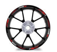 SYMWBD Reflectivas Pegatinas para Llantas De Motocicleta, Calcomanías para Llantas para para Forza 125 250 300 350 750 MF13, Calcomanías Modificadas Pegatinas para Llantas(Rojo)