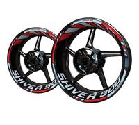 SYMWBD Reflectivas Pegatinas para Llantas De Motocicleta para Aprilia Shiver 750 900, Pegatinas Reflectantes para Llantas, Bujes De Rueda Pegatinas para Llantas(Color 11)