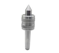 SynapSYA Centro de Torneado Accuracy Steel Silver MT1 MT2 MT3 Lathe Live Center Taper Tool Live Revolving Milling Center Taper Machine Accessories(MT1)