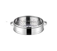 SynapSYA Cesta de Vapor Inoxidable Vaporera de Acero Inoxidable for albóndigas con asa, Olla a presión for arroz, Bandeja con Rejilla for cocinar al Vapor, Accesorio de Cocina(18cm with Handle)
