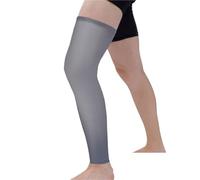 SynapSYA Mangas de Pierna de Compresión 1 funda de compresión pierna completa, soporte for rodilla, muslo, pantorrilla, correr y baloncesto, almohadillas una sola for hombres mujeres(1 PCS Gray,M)