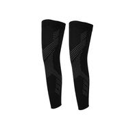 SynapSYA Mangas de Pierna de Compresión Mangas de compresión pierna completa for hombres y mujeres, rodillera larga for baloncesto, correr, entrenamiento, ciclismo, 1/2 Uds(Black-2pcs,S)