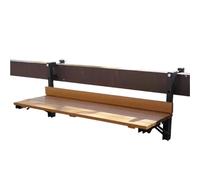 SynapSYA Mesa Auxiliar Plegable para Balcón Rambardes Table Suspendues Pour Balcon, Métal Forgé, Mini Tenture Murale Simple, Pliante, Jardin(Brown)