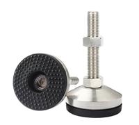 SynapSYA Nivelar Patas De Muebles 4 pies niveladores articulados M8/M10/M12 de 43 mm diámetro. Copas Ajustables for Muebles y estanterías(M8x80mm)