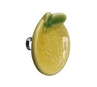 SynapSYA Pomos Armario de Un Solo Agujero 1x Pomo de cerámica colorido for armario, mueble decorativo for cocina, cajón, puerta, tirador fruta, flor o verdura(Color 2)