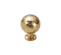 SynapSYA Pomos Armario de Un Solo Agujero Perillas de bola latón macizo con diseño martillo, tiradores for cajones, puertas armario, herrajes for muebles, accesorios cocina(L)