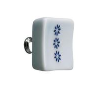 SynapSYA Pomos Armario de Un Solo Agujero Perillas de cerámica for cajones, perillas porcelana coloridas for gabinetes, for tocadores, armarios y otras decoraciones(Color 2)