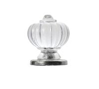 SynapSYA Pomos Armario de Un Solo Agujero Tirador de cristal transparente dorado un solo orificio for gabinete baño, cajón, puerta(Color 6)