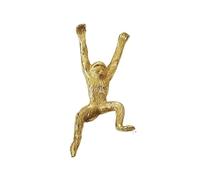 SynapSYA Pomos Armario de Un Solo Agujero Tiradores de latón macizo for muebles, pomos puerta con forma mono y pez, un solo orificio, for armarios, cocinas, cajones(Color 4)