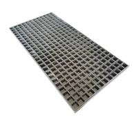 SynapSYA Rejilla Desague Jardin 3.3ft*1.6ft Floor Grating1.5''Thickness Gray Car Wash Grille Rectangle Floor Grid for Outdoor Drain Cover
